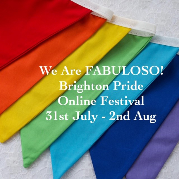 Brighton and Hove Pride Rainbow Bunting