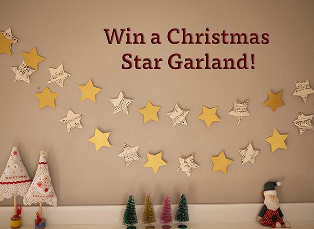 win a Christmas star garland