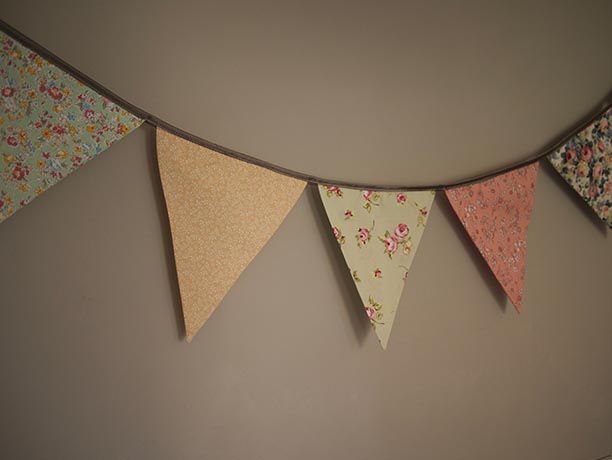 Bespoke wedding bunting