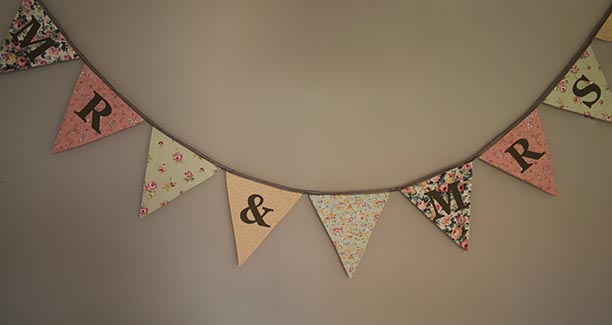 bespoke wedding bunting