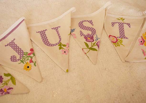 personalised wedding bunting