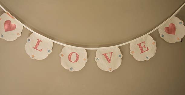 personalised wedding bunting