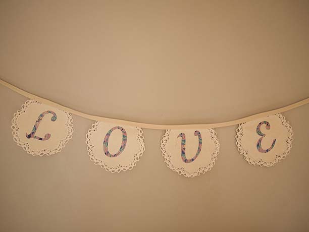 personalised wedding bunting