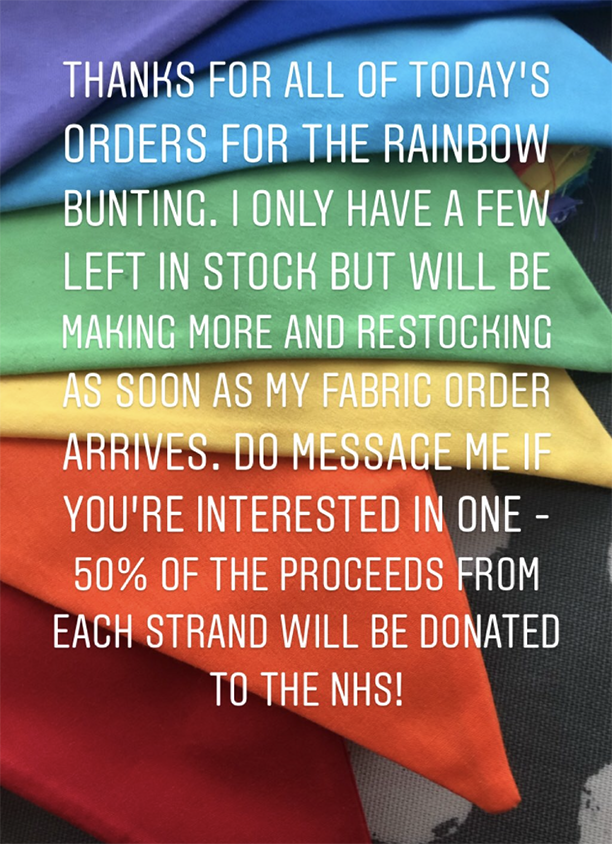 rainbow bunting