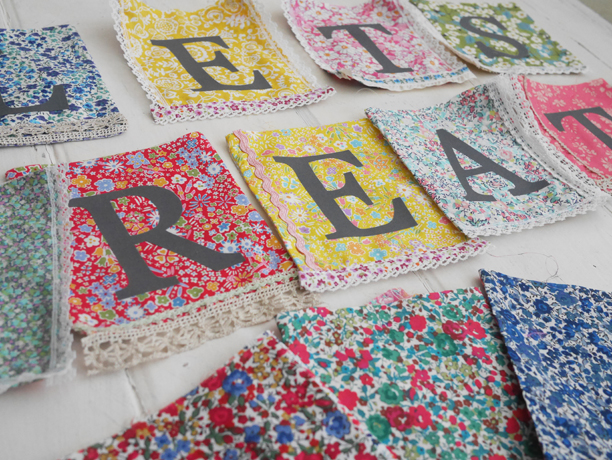 liberty personalised bunting