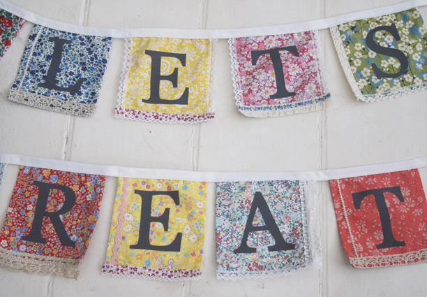 liberty personalised bunting