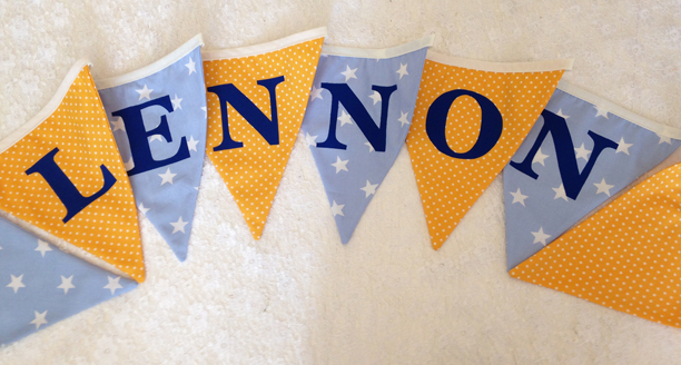 personalised kids bunting