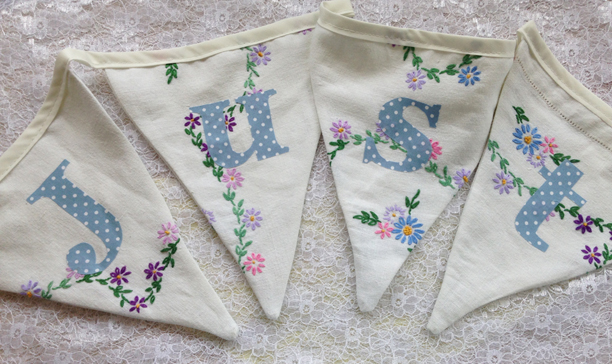 just married bunting