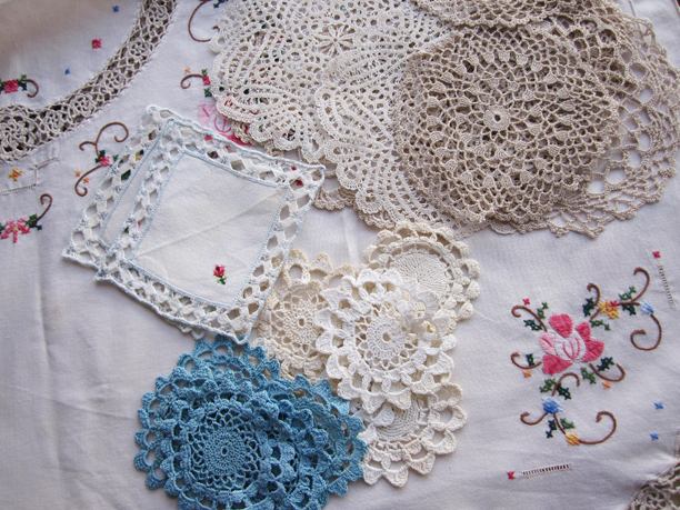 vintage doilies