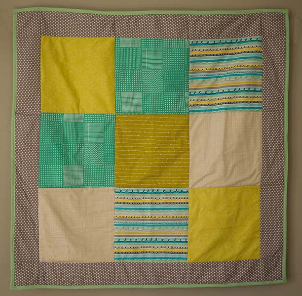 baby quilt and bunting