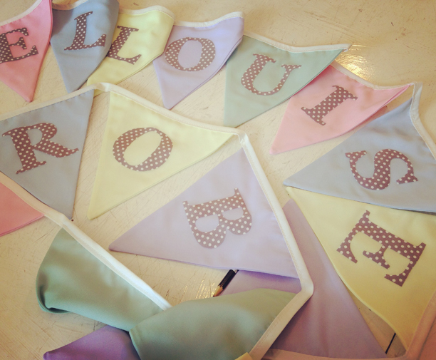 personalised wedding bunting