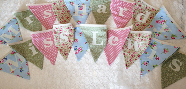 personalised bunting