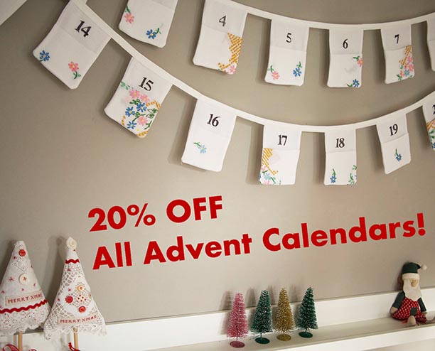 advent calendar bunting