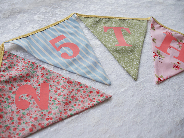 bespoke wedding anniversary bunting