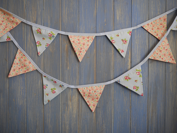 bunting for a film shoot