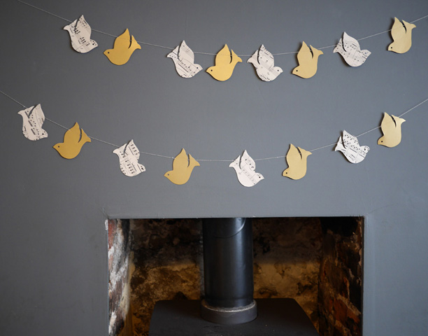 paper bird garland