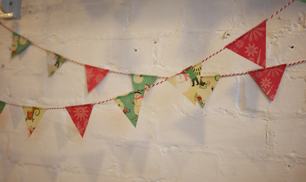 christmas paper garland