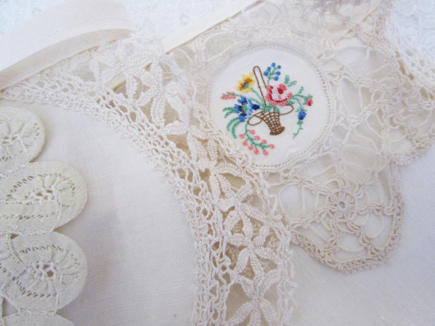 vintage doily bunting