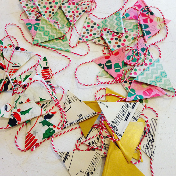 christmas paper garlands