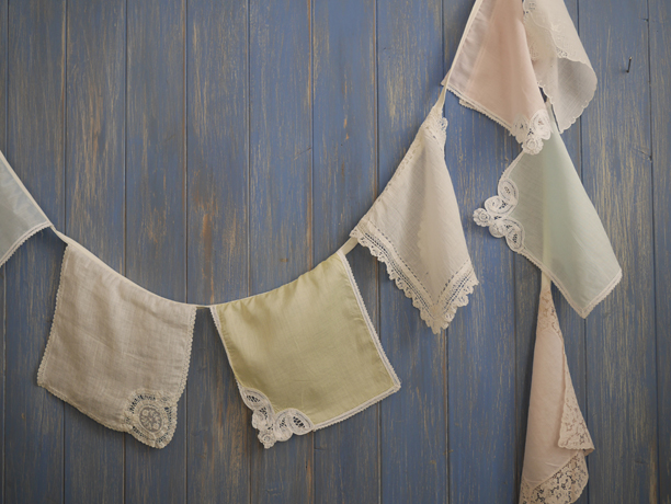 vintage hankie bunting