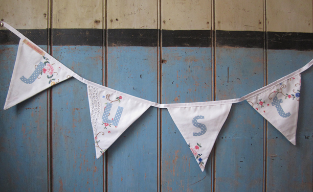 just married bunting