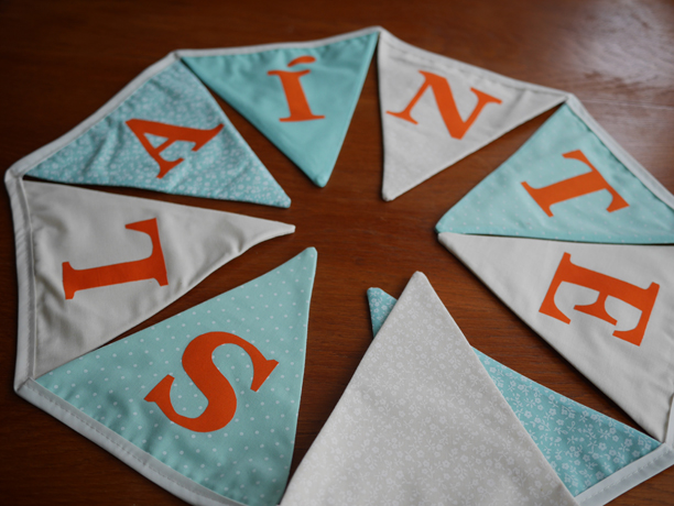 personalised wedding bunting