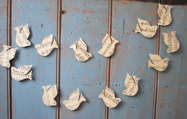 paper bird garlands