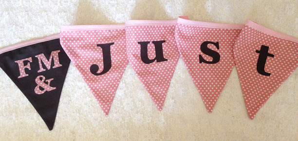 just married bunting