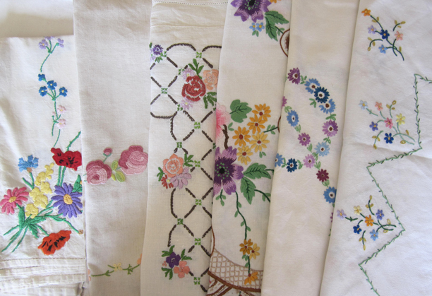 vintage tablecloths