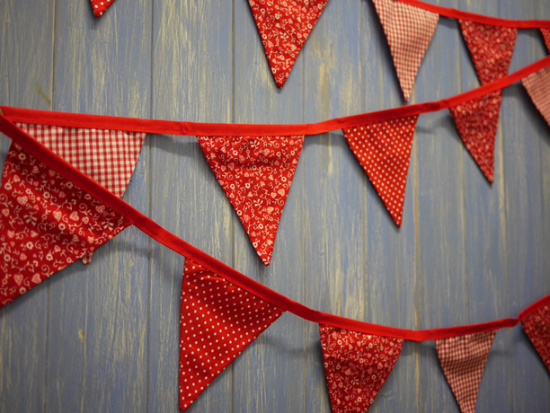 valentines bunting